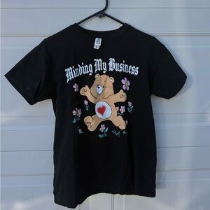 Black Graphic Carebear T-Shirt🖤